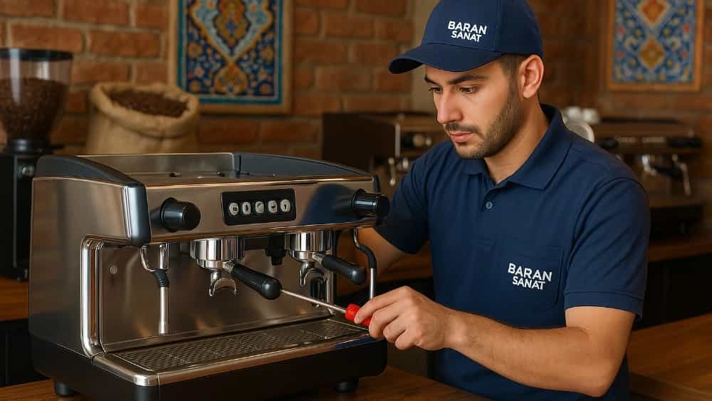 بهترین مرکز تعمیرات اسپرسو ساز و قهوه ساز صنعتی در رشت خدمات باران صنعت
